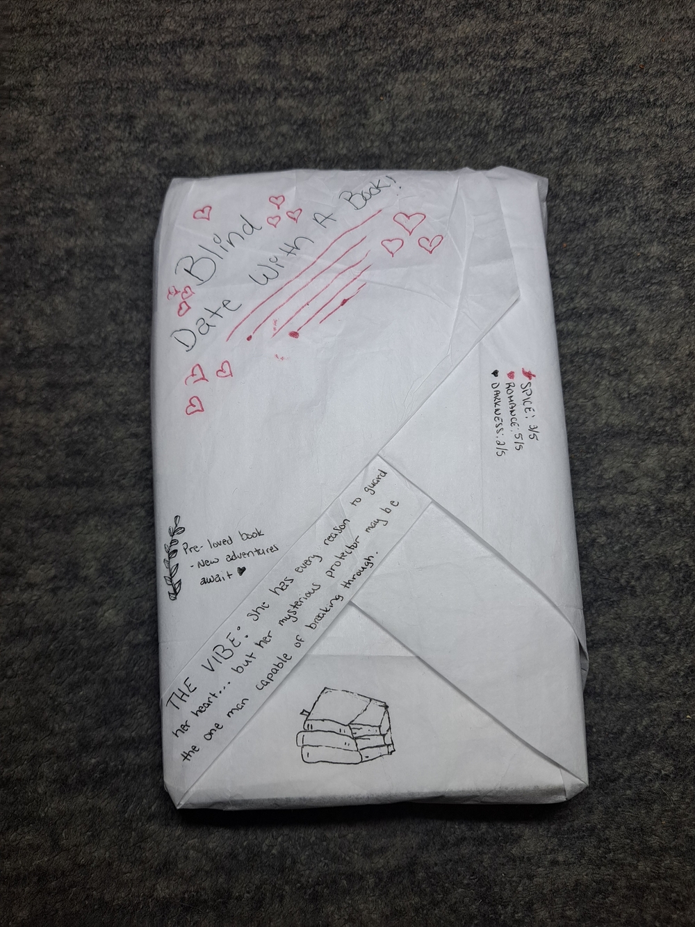Wrapped Mystery Book - White Gift Wrap